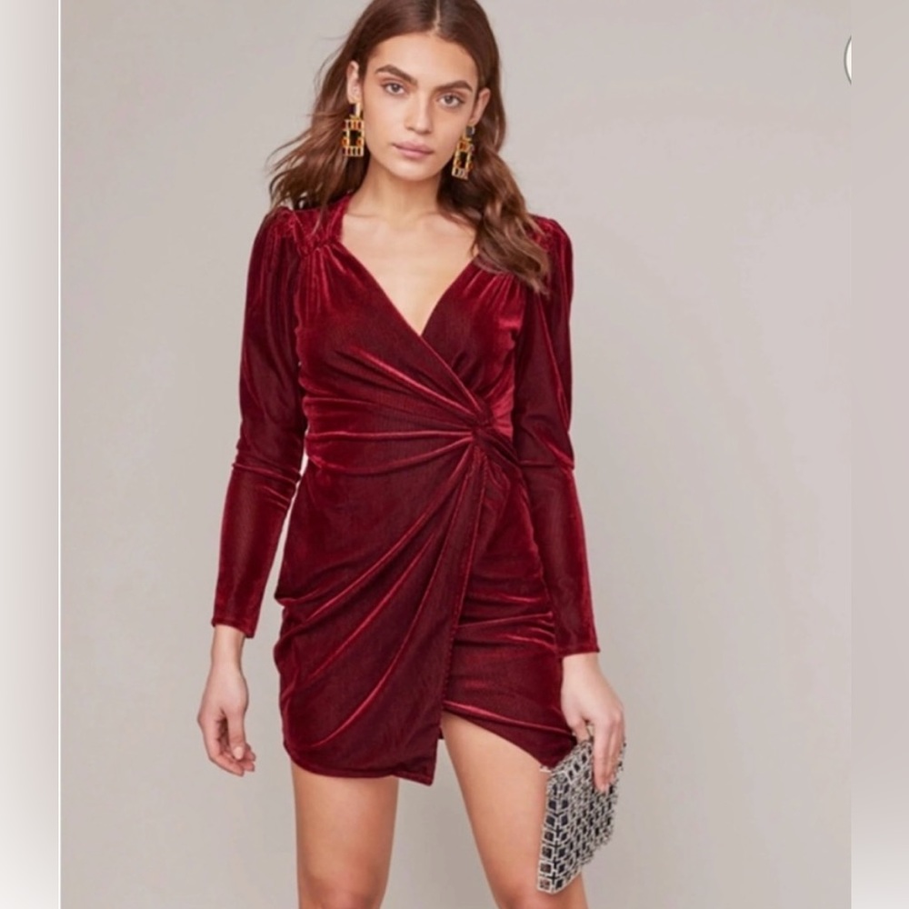 ASTR the label velvet dress